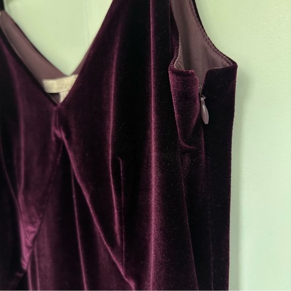 Anthropologie Hutch Velvet Slip Midi Dress - Picture 7 of 8